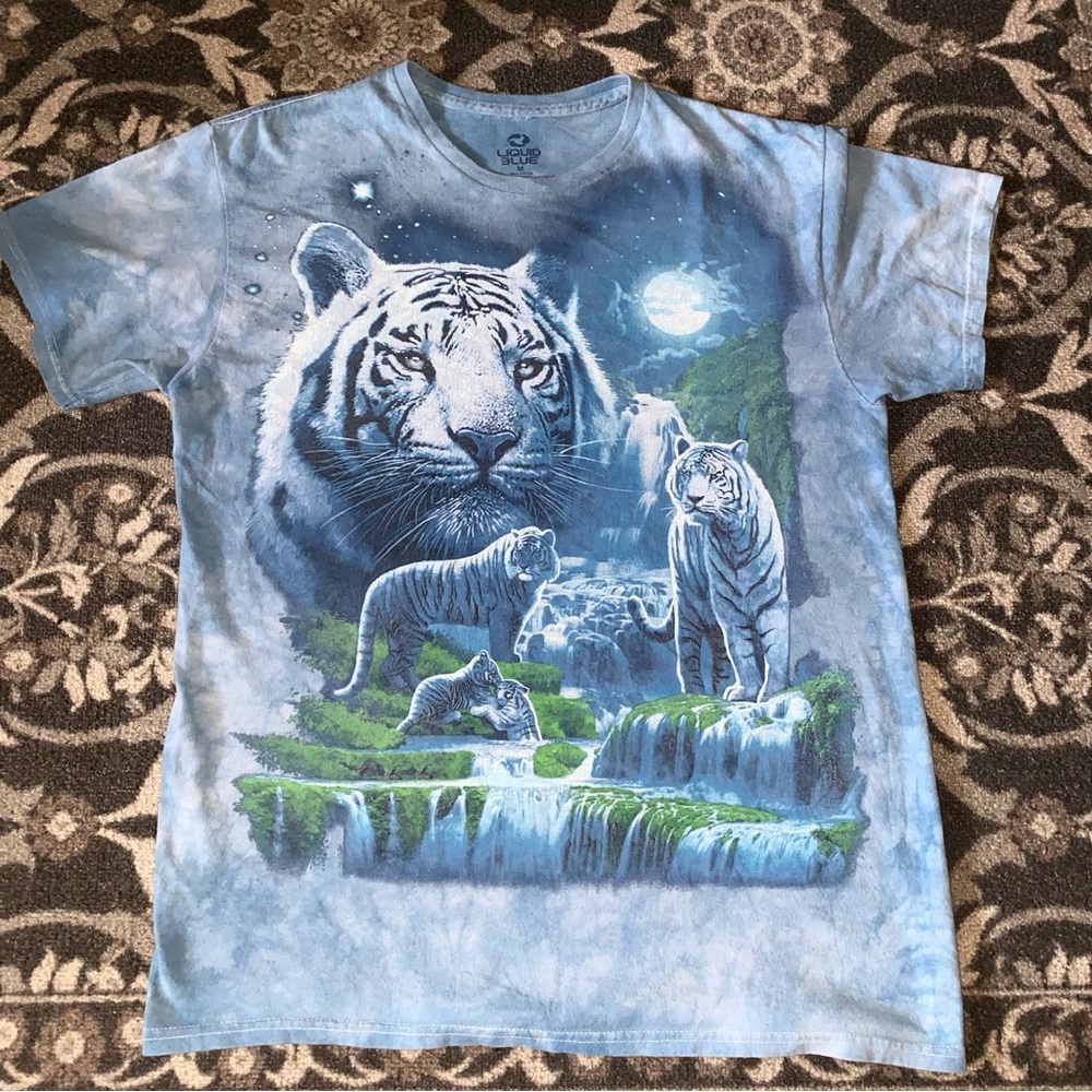 Liquid Blue Nature Print Tee